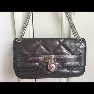 MICHAEL KORS HAMILTON Quilted Flap Shoulder Clutch